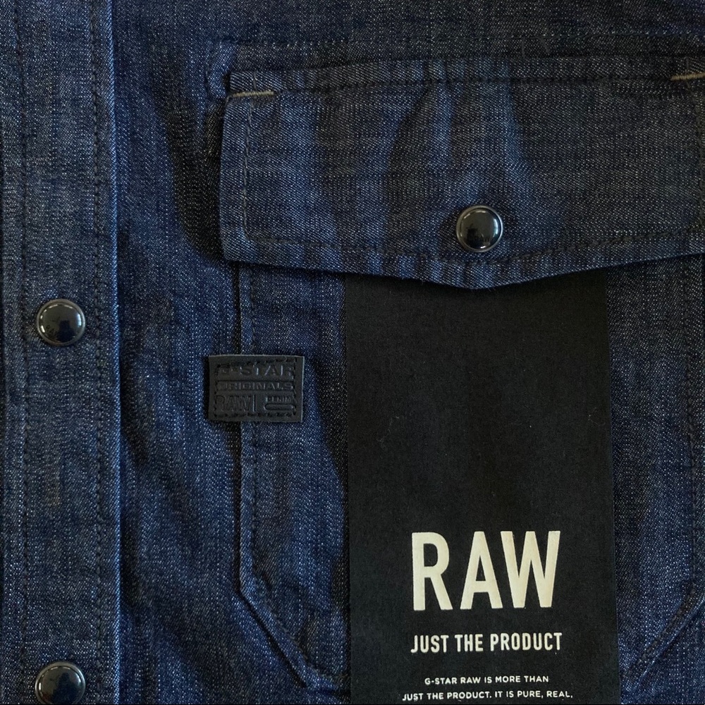 NEW 🌟 G-STAR RAW LANDOH SLIM STRETCH DENIM SHIRT - Picture 5 of 6